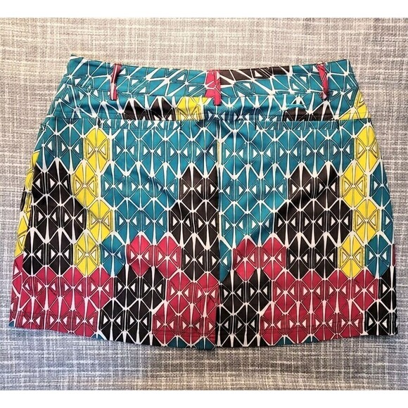 SLAZENGER Golf Womens Size 8 Sport Skort Multicolor Print - Picture 2 of 8
